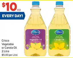 Foodland Crisco Vegetable or Canola Oil offer