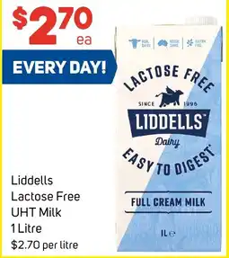 Foodland Liddells Lactose Free UHT Milk offer