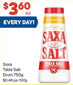 Foodland Saxa Table Salt Drum offer