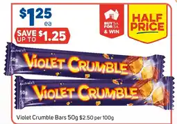 Foodland Violet Crumble Bars offer
