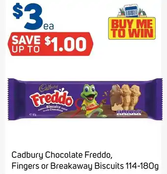 Foodland Cadbury Chocolate Freddo, Fingers or Breakaway Biscuits offer