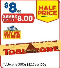 Foodland Toblerone offer
