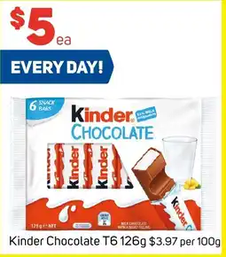 Foodland Kinder Chocolate T6 offer