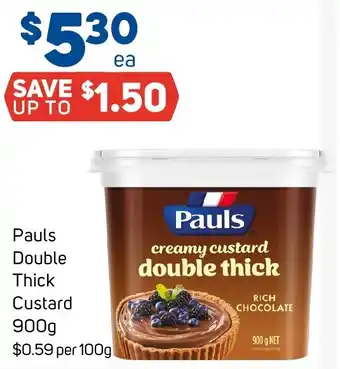 Foodland Pauls Double Thick Custard offer