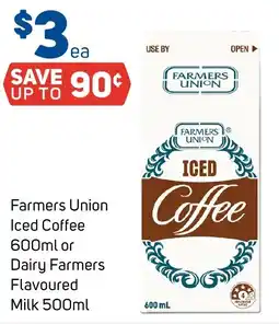 Foodland Farmers Union Iced Coffee or Dairy Farmers Flavoured Milk offer