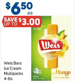 Foodland Weis Bars Ice Cream Multipacks offer