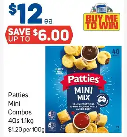 Foodland Patties Mini Combos offer