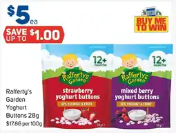 Foodland Rafferty's Garden Yoghurt Buttons offer