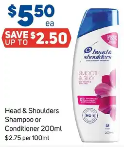 Foodland Head & Shoulders Shampoo or Conditioner offer