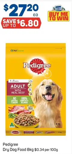Foodland Pedigree Dry Dog Food offer