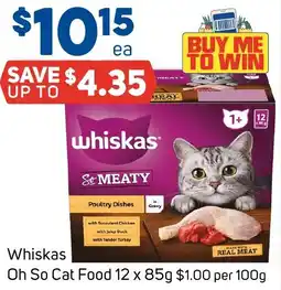 Foodland Whiskas Oh So Cat Food offer