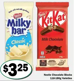 Friendly Grocer Nestle Chocolate Blocks Varieties offer