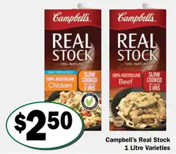 Friendly Grocer Campbell's Real Stock Varieties offer