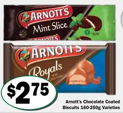 Friendly Grocer Arnott's Chocolate Coated Biscuits Varieties offer