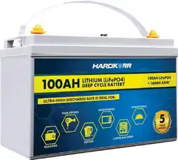 SuperCheap Auto HardKorr 12V 100AH Lithium Deep Cycle Battery^ offer