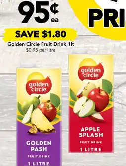 Drakes Golden Circle Fruit Drink offer