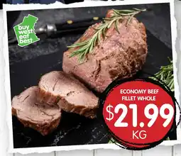 Spudshed Economy beef fillet whole offer