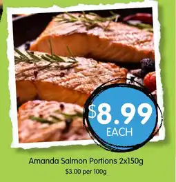 Spudshed Amanda salmon portions offer