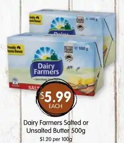 Spudshed Dairy farmers salted or unsalted butter offer
