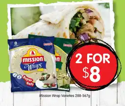 Mission Wrap Varieties