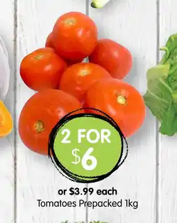 Spudshed Tomatoes Prepacked offer