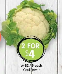 Spudshed Cauliflower offer