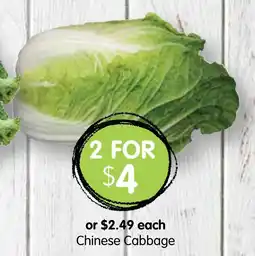 Spudshed Chinese Cabbage offer