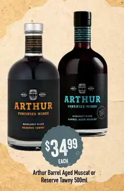 Spudshed Arthur Barrel Aged Muscat or Reserve Tawny offer
