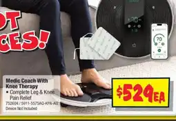 Medic Coach With Knee Therapy
