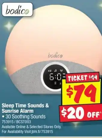 JB Hi-Fi Sleep Time Sounds & Sunrise Alarm offer