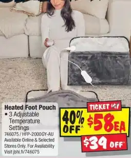 JB Hi-Fi Heated Foot Pouch offer