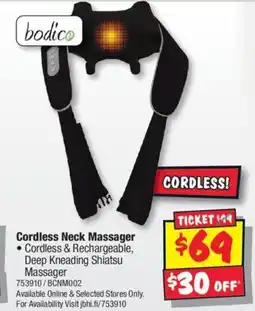 JB Hi-Fi Cordless Neck Massager offer