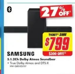 The Good Guys 5.1.2Ch Dolby Atmos Soundbar offer