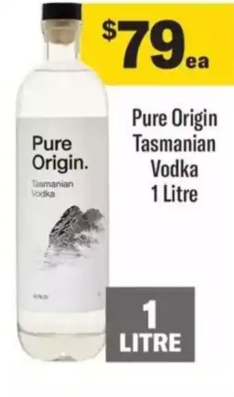 Liquorland Pure Origin Tasmanian Vodka offer