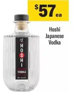 Liquorland Hoshi Japanese Vodka offer