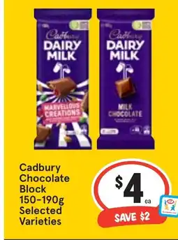 Ritchies Cadbury Chocolate Block offer