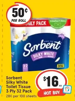 Ritchies Sorbent Silky White Toilet Tissue offer