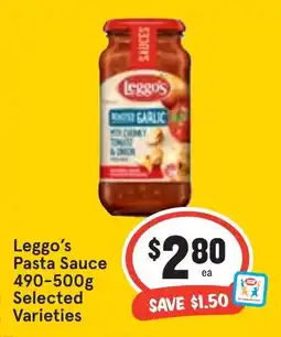 Ritchies Leggo's Pasta Sauce offer