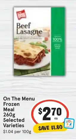 Ritchies On The Menu Frozen Meal offer
