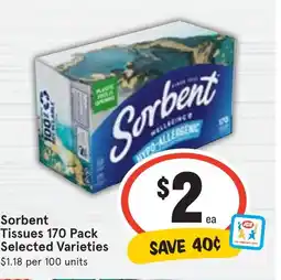 Ritchies Sorbent Tissues 170 Pack Selected Varieties offer
