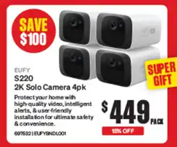 SuperCheap Auto S220 2k Solo Camera 4pk offer
