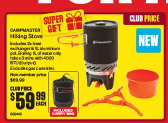 SuperCheap Auto CAMPMASTER GFT Hiking Stove offer