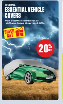 SuperCheap Auto COVERALL ESSENTIAL VEHICLE COVERS offer