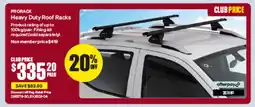 SuperCheap Auto Prorack heavy duty roof racks offer