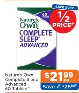 Good Price Pharmacy Nature's Own Complete Sleep Advanced offer