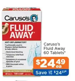 Good Price Pharmacy Caruso's FLUID AWAY offer