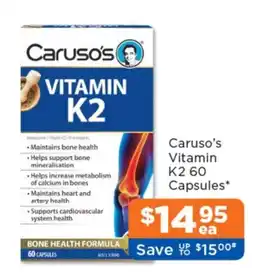 Good Price Pharmacy Caruso's Vitamin K2 offer