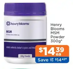 Good Price Pharmacy Henry Blooms MSM Powder offer