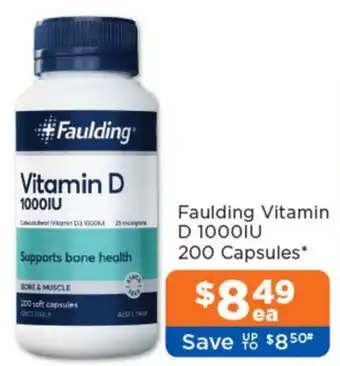 Good Price Pharmacy Faulding Vitamin D 1000IU offer