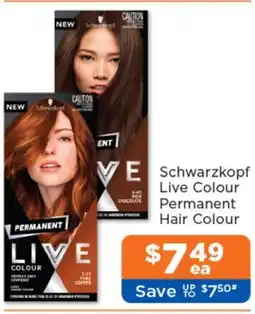 Good Price Pharmacy Schwarzkopf Live Colour Permanent Hair Colour offer